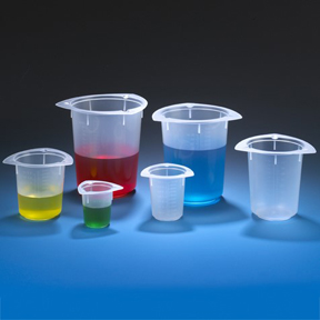 TRI-CORNER DISPOSABLE POLYPROPYLENE BEAKERS (Cat.# BB3640)