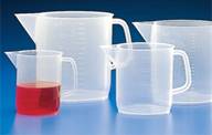 LOW FORM POLYPROPYLENE BEAKER PITCHERS (Cat.# 326495-2000)