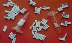 WHITE PTFE MICRO STIR BARS (Cat.# 303485)