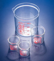 AZLON® SQUARE RATIO PMP HI-TEMP BEAKERS (Cat.# 522095-0100)