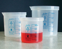 AZLON® SQUARE RATIO POLYPROPYLENE BEAKERS (Cat.# 522085-1000)