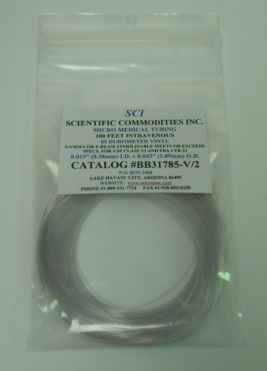 MEDICAL GRADE MICRO VINYL CATHETER TUBING (Cat. BB31785V/12(10) 100