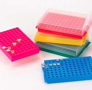 REVERSIBLE MULTIPLE SIZE CENTRIFUGE TUBE RACKS (Cat.# BB45635B)
