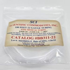 MEDICAL GRADE PTFE MICRO TUBING (Cat.# BB311-30-100' Roll)